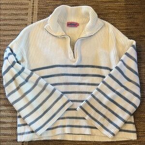 Edikted Blue Striped oversized sweater - size M